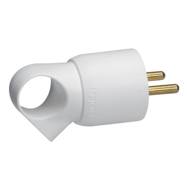 Fiche Plastique 2P+T 16A À Anneau Blanc legrand 050420