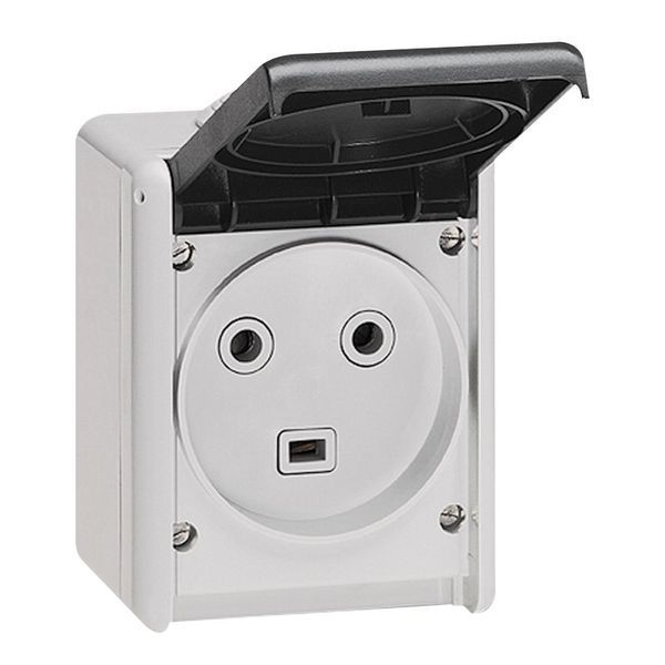 Prise 2P+T Étanche 32A Plexo Complet Ip55 Saillie Gris legrand 055872