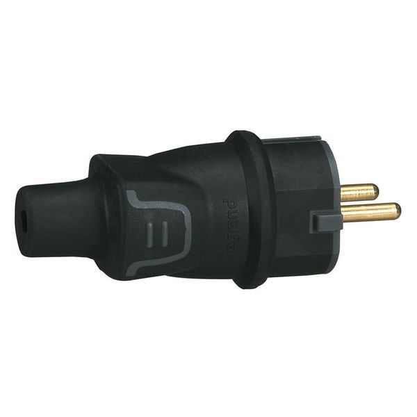 Fiche Caoutchouc 2P+T 16A Ip44 Standard Germanique À Sortie legrand 050342