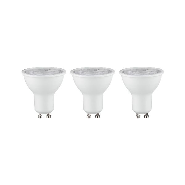 LED GU10 x3 460lm 7W 4000K 36° blc dép 230V RAL9003