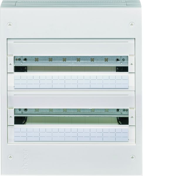 Coffret de distribution vega18, 2 rangées 18 modules 475x400x146mm VB218A