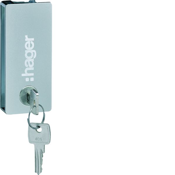 Fermeture à clé type Ronis 1242E pour porte transparente vega largeur 18 modules VZ310TVB