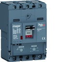 Disjoncteur Boitier Moulé h3+ P160 TM A/A 3P3D In25A Icu25kA à cage HHS025DC