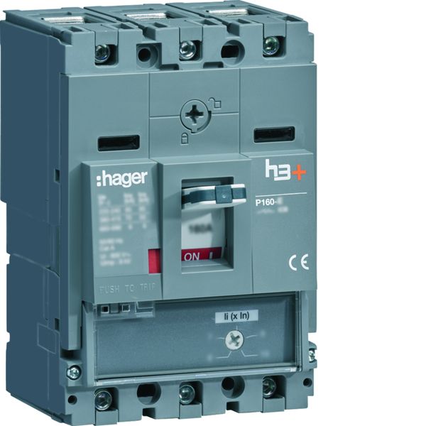 Disjoncteur Boitier Moulé h3+ P160 MAG (ICB) 3P3D In63A Icu50kA à cage HMS063BC