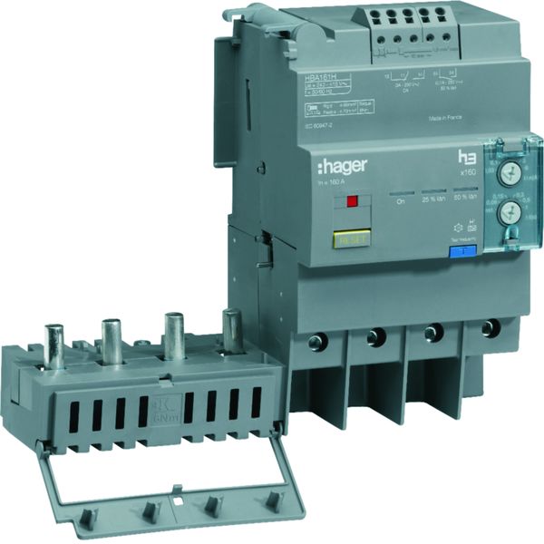 Bloc différentiel x160 4P In160A Idn et temporisation réglables HBA161H