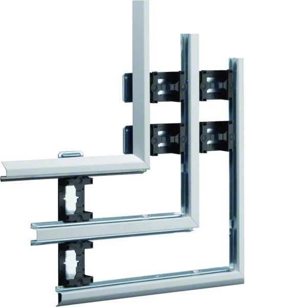 Angle Plat pour BKIS épais 12,5mm double hauteur acier RAL 9016 Pure BKIS121305D9016