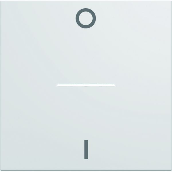 Enjoliveur Gallery interrupteur marquage 0-1 à voyant, 2 modules, finition Pure WXD013B