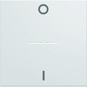 Enjoliveur Gallery interrupteur marquage 0-1 à voyant, 2 modules, finition Pure WXD013B