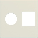 Enjoliveur Gallery prise TV + RJ45 2 modules, finition Dune WXD240D