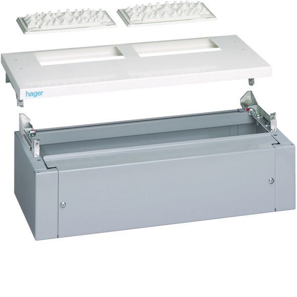 Kit tête et socle IP40 IK08 pour armoire quadro4 260x620mm RAL9010 Blanc pur FC455