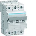 Disjoncteur 6A 3P 25kA Courbe B 3modules NQN306