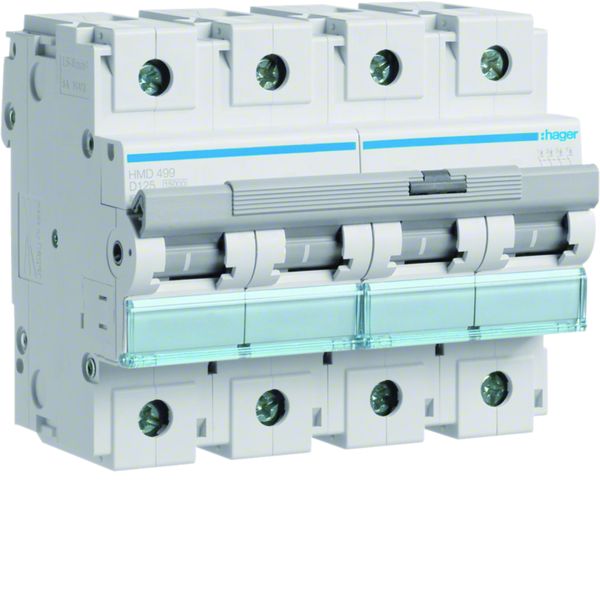 Disjoncteur 125A 4P 15kA Courbe D 6modules HMD499