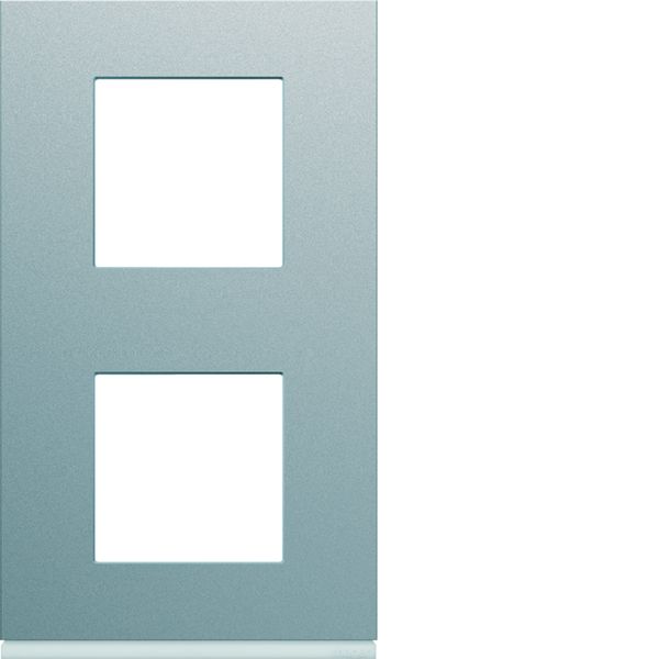 Plaque de finition Gallery 2 poste Titane entraxe 71 mm WXP0142