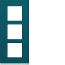 Plaque de finition Gallery 3 postes verticale Peacock entraxe 57 mm WXP0823