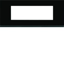 Plaque de finition Gallery 6 modules Midnight glass entraxe 57 mm WXP4106
