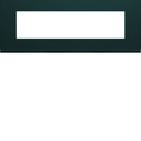 Plaque de finition Gallery 8 modules Anthracite entraxe 71 mm WXP1008