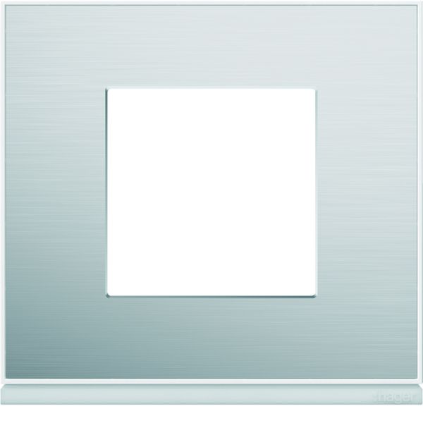 Plaque de finition Gallery 1 poste Aluminium WXP2002