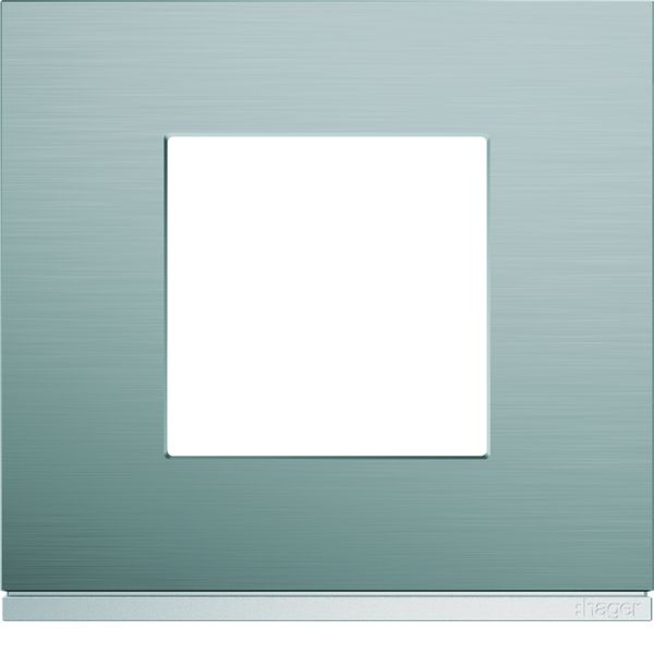 Plaque de finition Gallery 1 poste Bright inox WXP4202