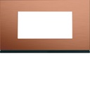 Plaque de finition Gallery 4 modules Copper alu entraxe 57 mm WXP4634