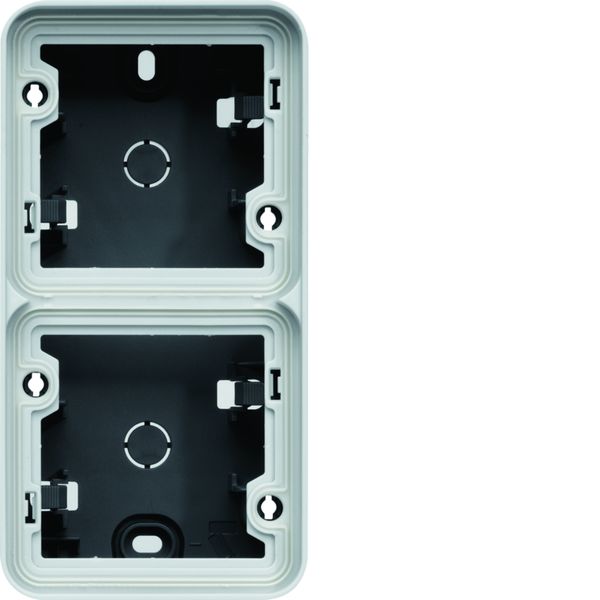 cubyko boîte saillie vide double verticale, IP55, finition gris WNA686