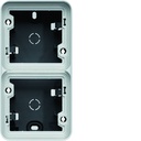 cubyko boîte saillie vide double verticale, IP55, finition gris WNA686