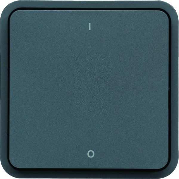 Interrupteur bipolaire Cubyko étanche IP55 associable gris WNA008