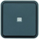 Bouton poussoir 1F à voyant témoin Cubyko étanche IP55 pose en saillie WNC023