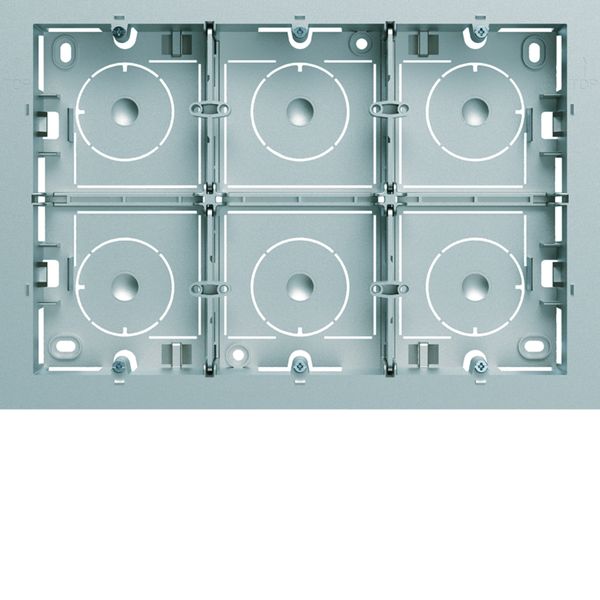 Boite saillie gallery 16 modules titane WXA686T