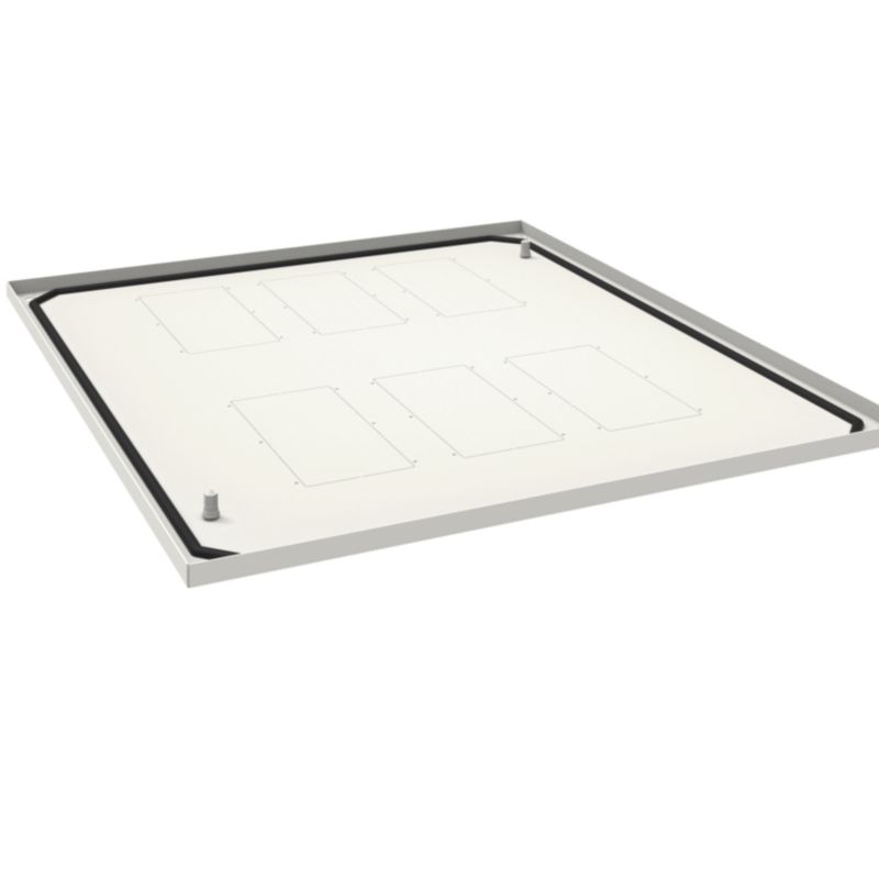 Plaque passe câbles pleine quadro evo P800xL1000mm Blanc pur FN121E