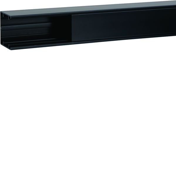 Goulotte d'installation GBD 50x50mm 1 compartiment PVC noir GBD5005009011