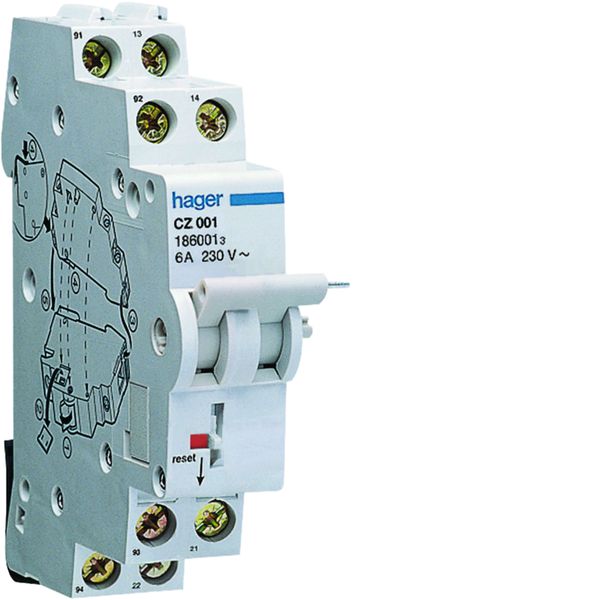 Contact auxiliaire pour interrupteur différentiel 2(1NO+1NC) 6A 240V AC CZ001