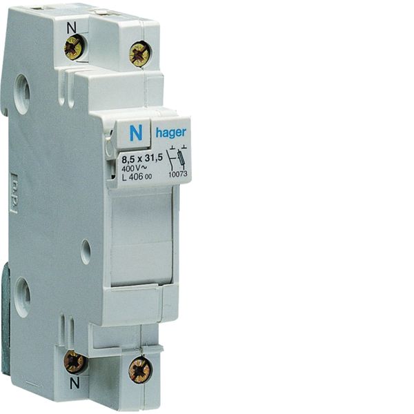 Coupe circuit 1P+N 20A 250V L31 1 module L40600