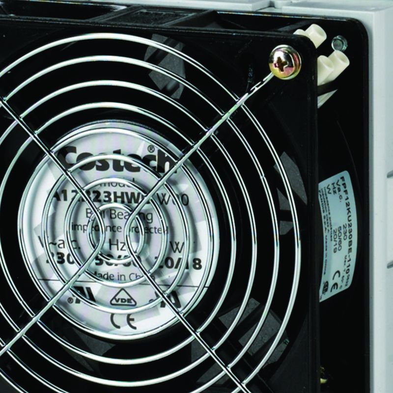 Ventilateur IP54 230VAC 53m3/h h 150mm l 150mm RAL 7035 pour coffret orion plus FL210Z