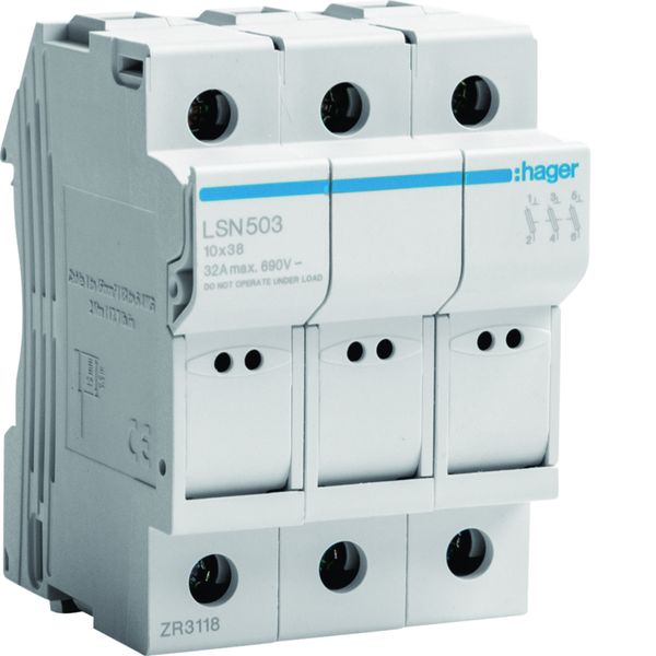 Coupe-circuit 3P 32A 690V L38 3 modules LSN503
