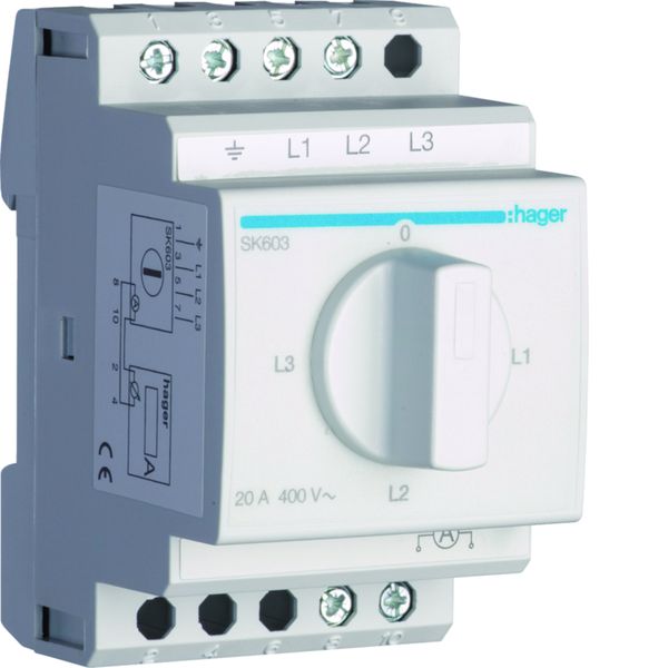 Commutateur d ampéremètre 4 positions SK603