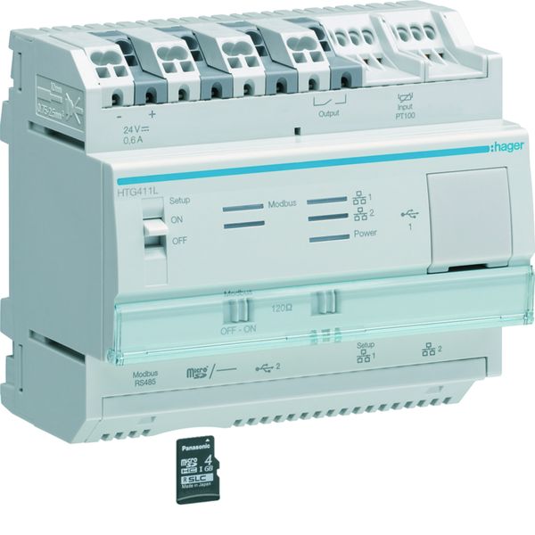 Gestionnaire énergétique agardio.manager light multi-énergies 120 compteurs HTG411L