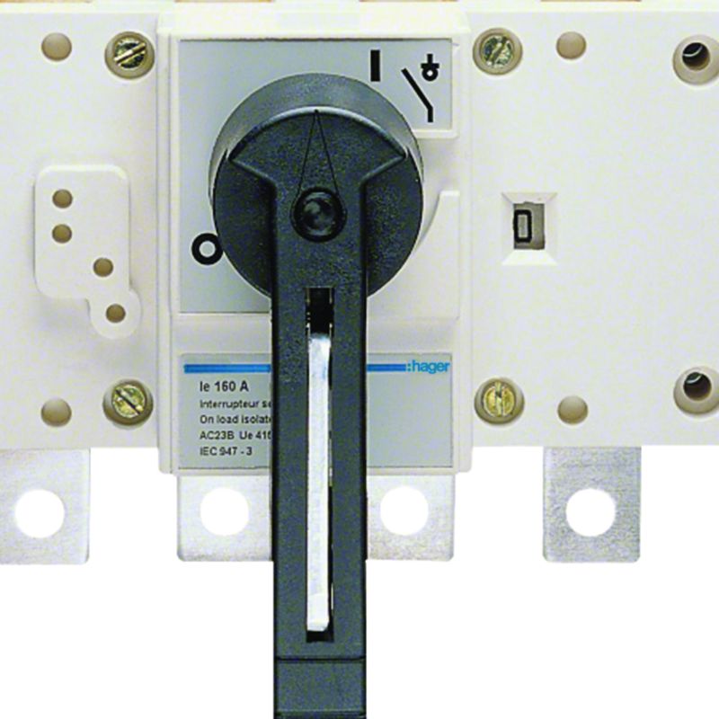 Interrupteur coupure apparente 4P In630A Ue380 - 415Vac Poignée rotative longue HA458