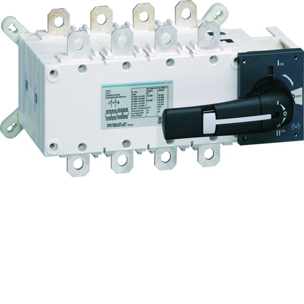 Inverseur de source 4P In250A UeAT_UeVac Poignée rotative longue HI454