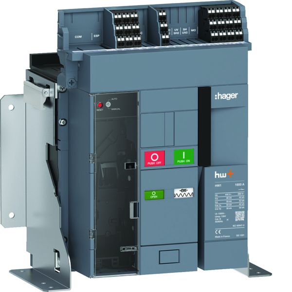 Disjoncteur Ouvert HW1 66kA 1600A 3P Fixe pour TU sentinel HW1E316FB