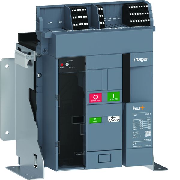 Disjoncteur Ouvert HW1 66kA 1000A 3P Fixe pour TU sentinel Energy HW1E310FE