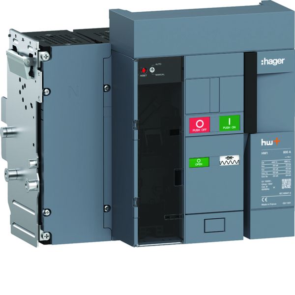 Disjoncteur Ouvert HW1 55kA 800A 4P Débrochable pour TU sentinel HW1M408DB