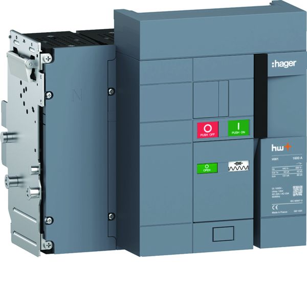 Interrupteur Ouvert HW1 1600A 4P Débrochable HW1W416DS