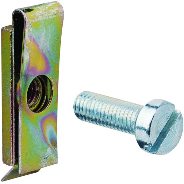 Ecrous-clips et vis M5 pour platine perforée (25 pièces) quadro et beha-set UC969