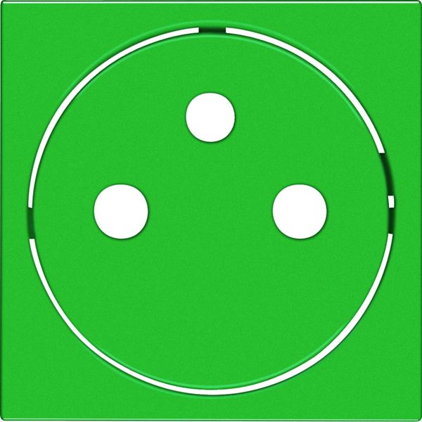 Enjoliveur Gallery prise de courant affleurante 2P+T, finition Vert WXD106V
