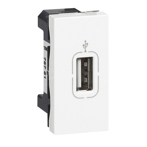 Prise Usb 2.0 Femelle À Visser Mosaic 1 Module Blanc legrand 078761