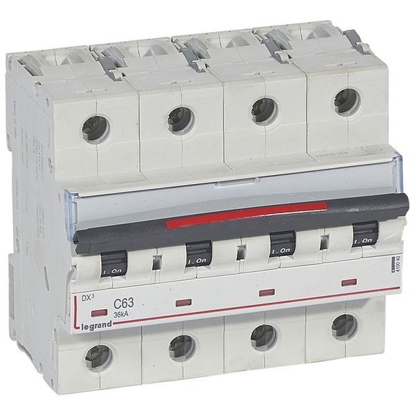 Disjoncteur Dx³ 36Ka Arrivée Haut/Départ Bas Vis 4P 400V~ 63 legrand 410040