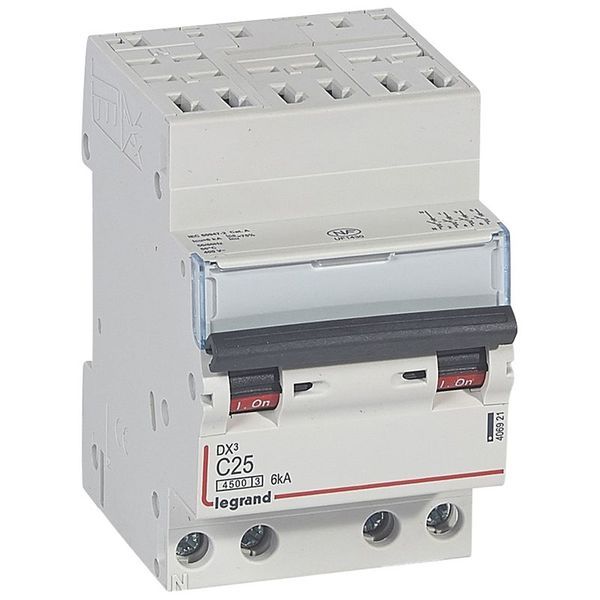 Disjoncteur Dx³ 4500 Auto/Vis 4P 400V~ 25A 6Ka Cou legrand 406921