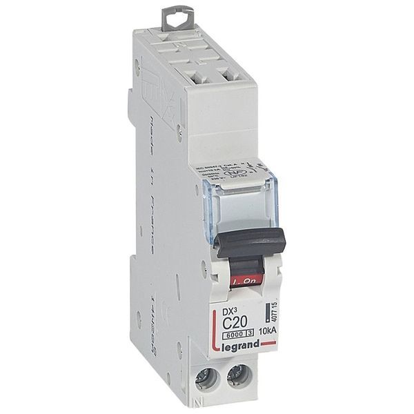 Dx3 Disjoncteur 1P+Ng C20 6000A/10Ka Aut O legrand 407715