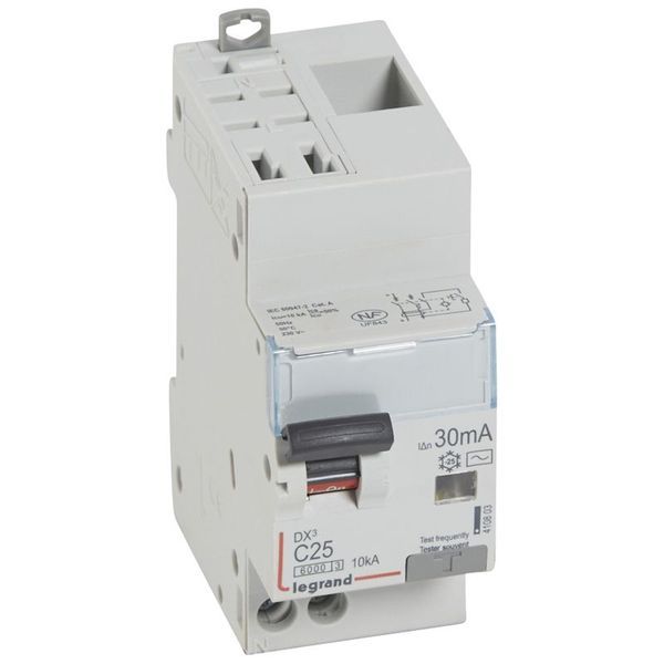 Dx3 Disj Differentiel 1P+Ng C 25A 6000A/ 10Ka Ac 30Ma Auto legrand 410803