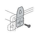 Pattes De Fixation Murale Métal (4) Pour Coffrets Et Armoi legrand 020100